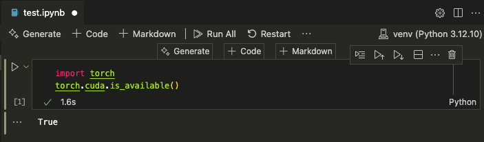 Verifying PyTorch is using the GPU