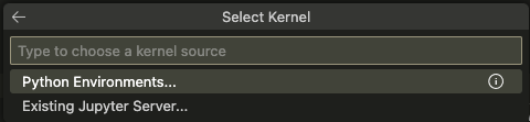 Selecting a kernel